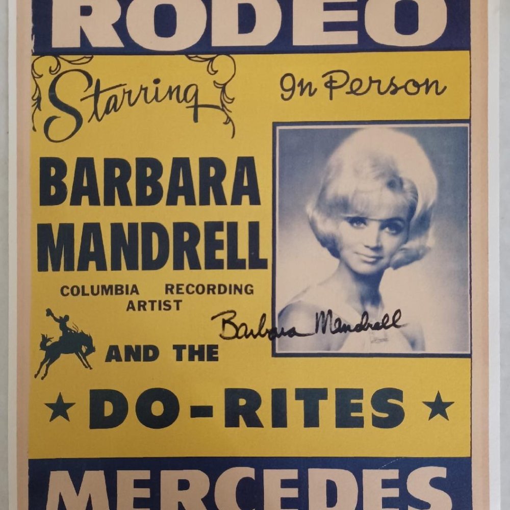 1967 Barbara Mandrell SIGNED Original Concert Poster REPRODUCTION (RP)